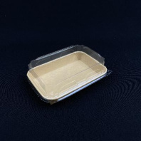 Фудбокс OptiLine-700мл крафт/КРАФТ + КРЫШКА 50шт десерты, салаты, суши, выпечка 220х92х48мм в Перми оптом и в розницу