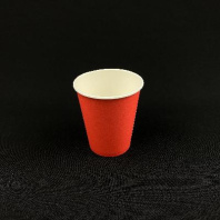 Стакан бумажный 250(290)мл красный 50шт D=80, d=55, H=92,5мм в Перми оптом и в розницу