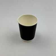 Стакан бумажный 2сл 250(290)мл чёрный 30шт D=80, d=55, H=90мм ПБФ в Перми оптом и в розницу