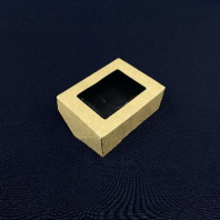 Ланч-бокс с окном OneBox- 350 ЧЁРНЫЙ 25шт 100х80х40мм в Перми оптом и в розницу