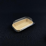 Фудбокс OptiLine-400мл крафт/КРАФТ + КРЫШКА 50шт десерты, салаты, суши, выпечка 140х80х48мм в Перми оптом и в розницу