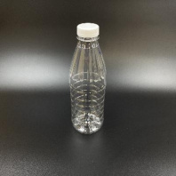 Бутылка ПЭТ D=38мм 1,0л КРУГЛАЯ (ИТАЛИЯ молоко) прозрачная + КРЫШКА (100шт) 