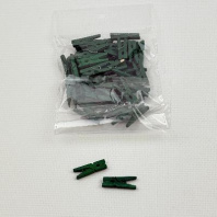 Прищепки деревянные декоративные ЗЕЛЁНЫЕ 25мм УП=50шт AVIORA 