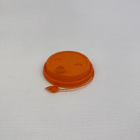 Крышка ПП 80мм с ЗАГЛУШКОЙ 50шт ОРАНЖЕВАЯ
