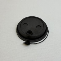 Крышка ПП 90мм с ЗАГЛУШКОЙ 50шт ЧЁРНАЯ МАТОВАЯ