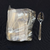 Ложка столовая ПРЕМИУМ прозрачная УП=50шт 18см 