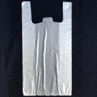 Пакет майка ПНД 30+16х60 (14) БЕЛАЯ 100шт 