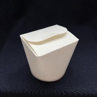 Коробка для лапши WOK БЕЛАЯ 500мл 30шт дно-КРУГ 