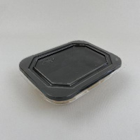 Упаковка OSQ OctoBOX-400 ЧЁРНЫЙ 60шт (салатник + КРЫШКА) 162х127/120х85/45мм 