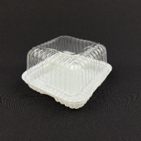 Тортница ИП-42 50компл(!) (КРЫШКА-прозр. + ДНО-белое) внеш.184х184х108мм Протэк 