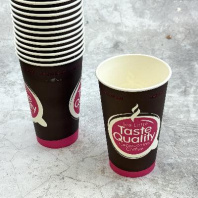 Стакан бумажный Taste Quality 400(530)мл 50шт D=90, d=60, H=136мм