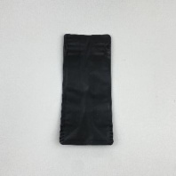 Пакет ВОСЬМИШОВНЫЙ ЧЁРНЫЙ матовый 250х110х80мм/300гр 100шт с отрывным замком, металл внутри в Перми оптом и в розницу