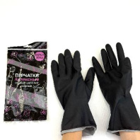 Перчатки хозяйственные Japan Style "XL" ЧЁРНЫЕ 1пара СУПЕРПРОЧНЫЕ