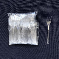 Вилка-мини ПРЕМИУМ прозрачная УП=50шт L=10см 