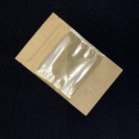 Пакет бумажный ДОЙ-пак КРАФТ с замком 185х120 1шт ОКНО-100мм 