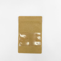 Пакет бумажный ДОЙ-пак КРАФТ с замком 250х160 1шт ОКНО- 90мм