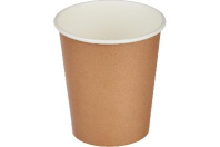 Стакан 250(260)мл бумажный КРАФТ 50шт D=80, d=57, H=92,5мм ПБФ Арт.18599 