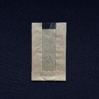 Пакет бум. V-дно КРАФТ с ОКНОМ 180х100(окно=40)х40 100шт пл.38гр 