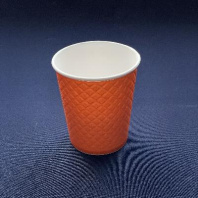 Стакан бумажный 2сл 300мл для горячего УП=25шт d=90мм Waffle Color