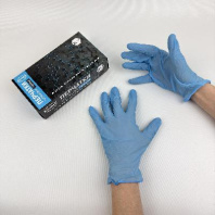 Перчатки НИТРИЛовые ГОЛУБЫЕ AVIORA "XL" УП=100шт неопудренные