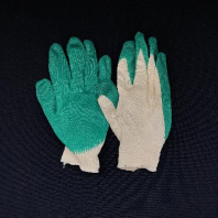 Перчатки х/б с ОДНИМ латексным покрытием 1пара 