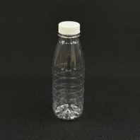 Бутылка ПЭТ D=38мм 0,5л кругаля (ИТАЛИЯ молоко) прозрачная + крышка (100шт) 