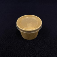 Супница бум КРАФТ + КРЫШКА прозр. 380мл 25шт D=102/77, H=72мм OneBowl UP 1ЕА