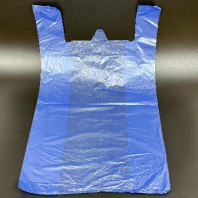 Пакет майка ПНД 45+20х75 (20) СИНЯЯ 100шт 