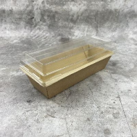 Салатник + крышка ВЫСОКАЯ H=20мм OneClick Bottom- 700 КРАФТ 50шт 190х60/215х85