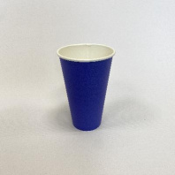 Стакан бумажный 400(520)мл синий 45шт D=90, d=63, H=133мм ПБФ