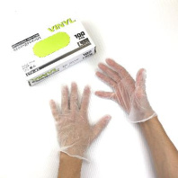 Перчатки виниловые неопудренные "L" УП=100шт VINYL 