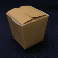 Коробка для лапши WOK КРАФТ 560мл 28шт дно-КВАДРАТ 75х75/97х97/100мм