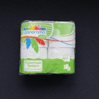Бумага туалетная "Панорама Plus" 2сл УП=4шт БЕЛАЯ