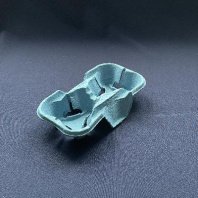 Держатель для 2-х стаканов картон СИНИЙ 1шт 193х108х42