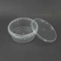 Банка с упорным кольцом (+конт.замок) + КРЫШКА 385мл 25шт D=122мм, H=47