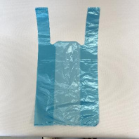 Пакет майка ПНД 25+12х45 (10) БИРЮЗОВАЯ 100шт 