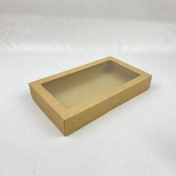 Ланч-бокс с окном OneBox-1450 КРАФТ 25шт 260х150х40мм