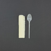 Набор по 1шт: ложка чайная белая + салфетка (50шт) ПБФ 