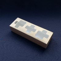 Держатель-переноска для 3-х стаканов ECO 25шт 260х90х50