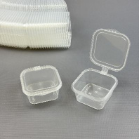 Соусник с крышкой КВАДРАТНЫЙ (CUBE) ПП 50мл 80шт 55х55/30мм