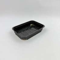 Контейнер прямоугольный одноразовый ПП КЛАРИТИ ЧЁРНЫЙ  500мл 100шт 186х132х35мм 