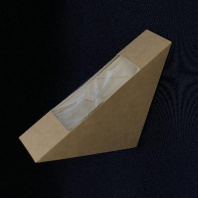 Уголок под сэндвич с окном OSQ Sandwich-40 КРАФТ 50шт 125х125х40мм