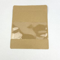 Пакет бумажный ДОЙ-пак крафт с замком 260х200 1шт ОКНО-100мм