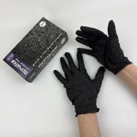 Перчатки НИТРИЛовые ЧЁРНЫЕ AVIORA "S" УП=100шт неопудренные