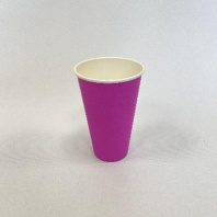 Стакан бумажный 400(470)мл ФИОЛЕТОВЫЙ 50шт D=90, d=53, H=136мм ПБФ