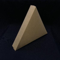 Упаковка ECO PIE TOTAL CRAFT для пиццы/пирогов/блинов 50ш (треугольник с крышкой) 220х220х40