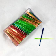 Пики пластиковые "Призма" 9см УП=500шт цветные МИКС
