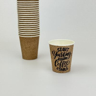 Стакан бумажный 180(196)мл СВОЙ ДЕНЬ 50шт D=73, d=50, H=80мм 