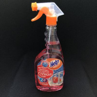 Моющее средство для стекол Хелп 750мл с КУРКОМ в ассортименте 