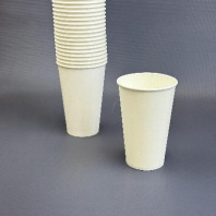 Стакан бумажный 400(500)мл БЕЛЫЙ 50шт D=90, d=60, H=135мм 